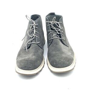 Sorel Men’s Grey Suede Chukka Waterproof Mid High Shoes NM2569-052 US Size 14